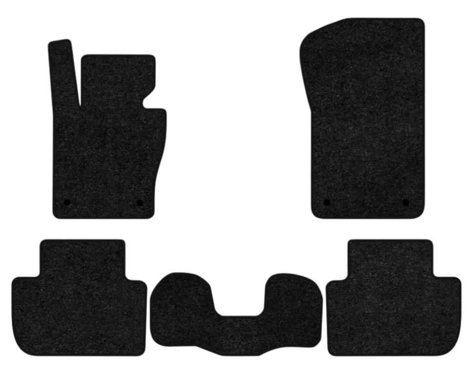 Коврики ворсовые в салон авто EVAtech Standard для BMW X3 (E83) (4 clips) 2003-2010 1 поколение SUV EU черный кант BM22470C5BW4VEB - Фото 1