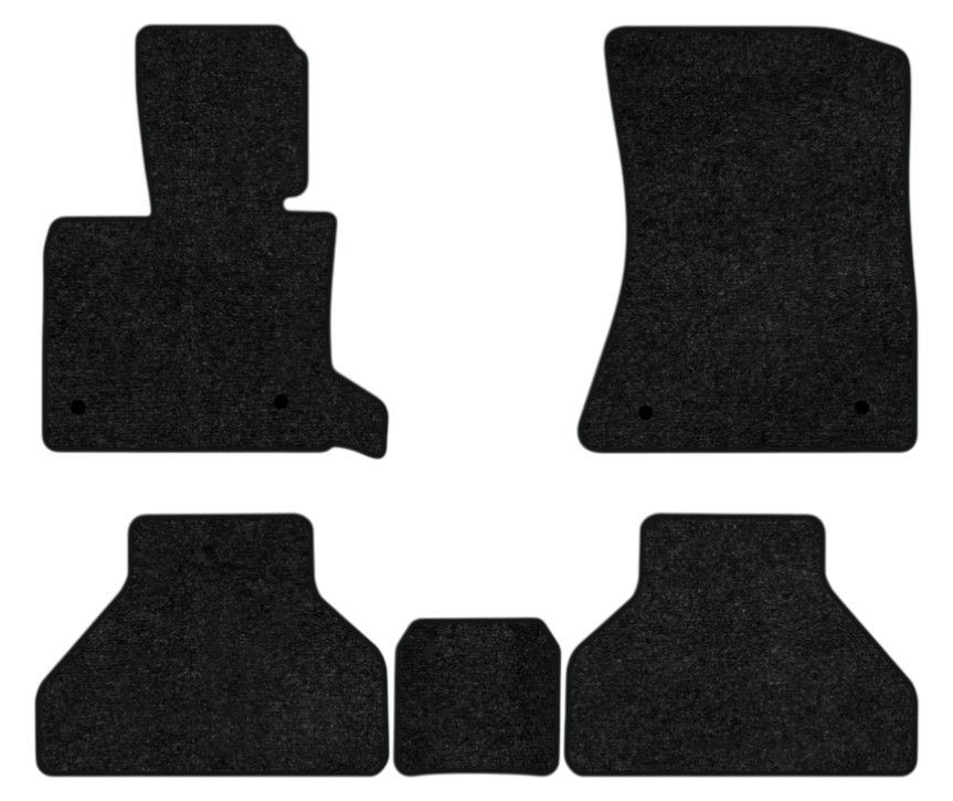Коврики ворсовые в салон авто EVAtech Standard для BMW X5 (E70) (open threshold) 2006-2013 2 поколение SUV USA черный кант BM33438CB5BW4VEB - Фото 1
