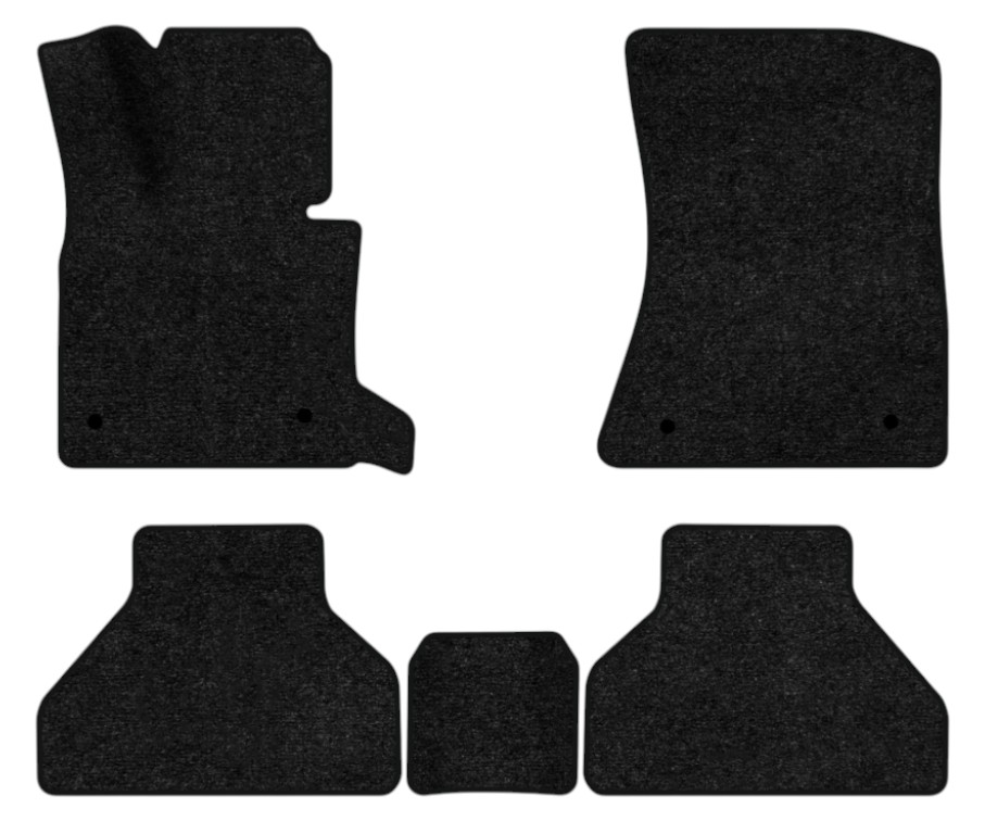 Коврики ворсовые в салон авто EVAtech Standard для BMW X5 (E70) (open threshold) 2006-2013 2 поколение SUV USA черный кант BM33438CD5BW4VEB - Фото 1