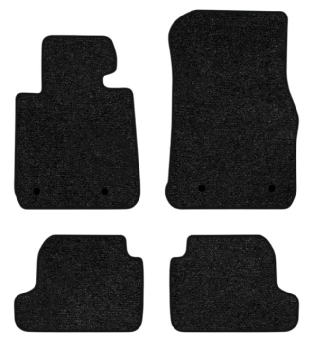 Коврики ворсовые в салон авто EVAtech Standard для BMW 2 Series (F22) 2013-2021 1 поколение Coupe EU черный кант BM51108PB4BW4VEB - Фото 1