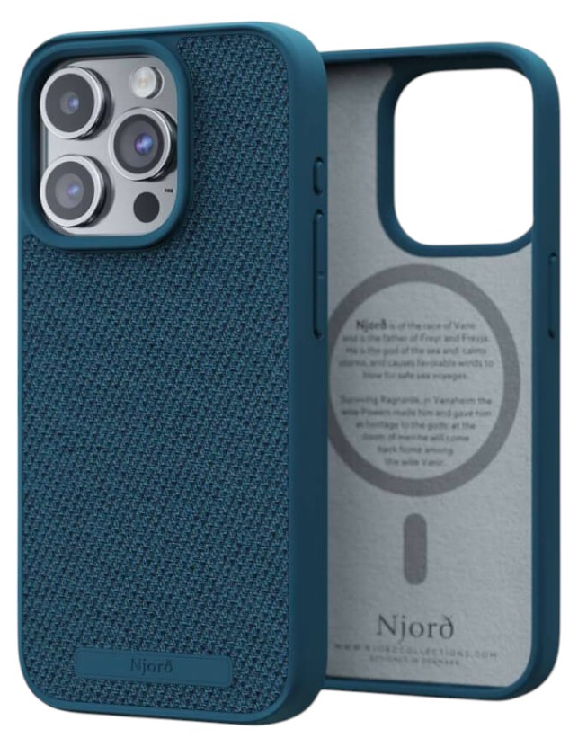Чехол для смартфона Njord Fabric MagSafe Case Deep Sea for iPhone 15 Pro (NA53FA01) - Фото 1