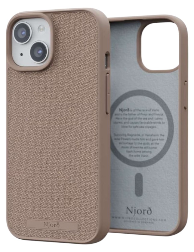 Чехол для смартфона Njord Fabric MagSafe Case Pink Sand for iPhone 15 (NA51FA12) - Фото 1
