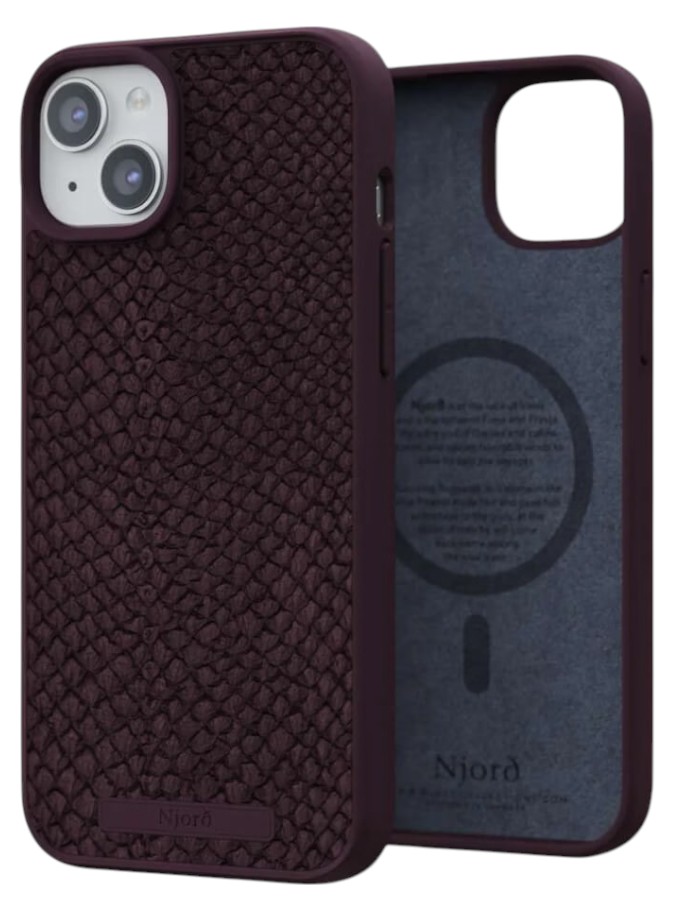 Чехол для смартфона Njord Salmon Leather MagSafe Case Rust for iPhone 15 Plus (NA52SL03) - Фото 1