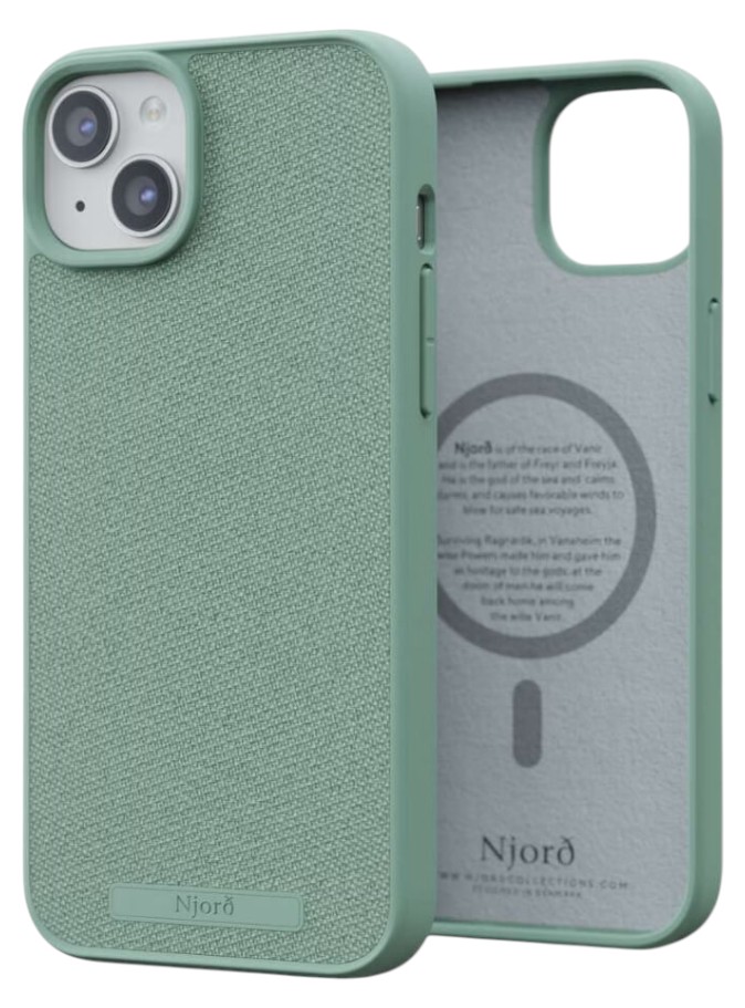Чехол для смартфона Njord Fabric MagSafe Case Turquoise for iPhone 15 Plus (NA52FA13) - Фото 1