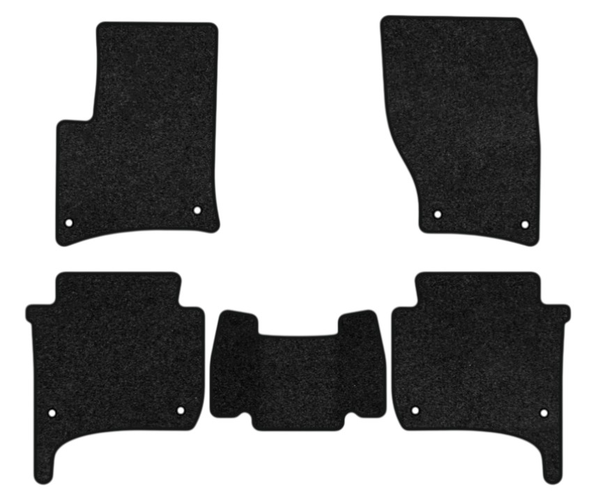 Коврики ворсовые в салон авто EVAtech Premium для Volkswagen Touareg (7P) (4-zone climate control) 2010-2014 2 поколение SUV EU черный кант (VW33959CB5TL8VPB) - Фото 1