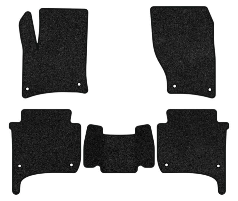 Коврики ворсовые в салон авто EVAtech Premium для Volkswagen Touareg (7P) (4-zone climate control) 2010-2014 2 поколение SUV EU черный кант (VW33959C5TL8VPB) - Фото 1