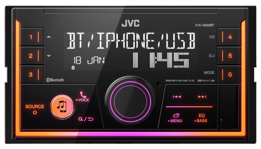 Авторесивер 2DIN JVC KW-X850BT - Фото 1
