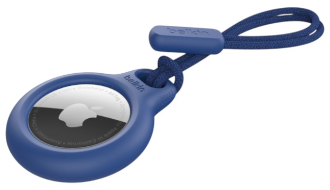 Чохол для бездротового маяка Belkin Secure Holder Strap AirTag Blue (F8W974BTBLU) - Фото 1
