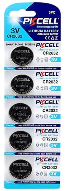 Батарейка тип CR2032 PKCELL CR2032 5 шт. (PC/CR2032-5B) - Фото 1