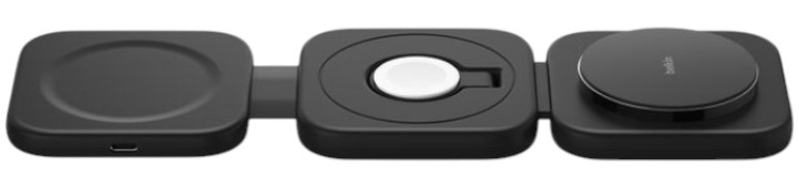 Беспроводное зарядное устройство Belkin 3в1 Travel Pad Wireless Qi2 15Вт Black (WIZ024HQBK) - Фото 1