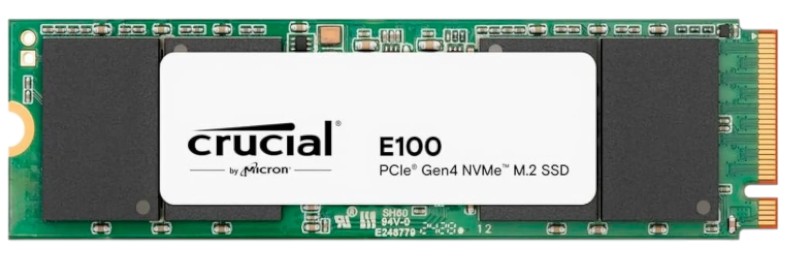 SSD-накопитель внутренний Crucial Micron E100 480GB PCIe Gen4 2280 NVMe M.2 (CT480E100SSD8) - Фото 1