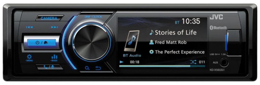 Авторесивер 1DIN JVC KD-X560BT - Фото 1