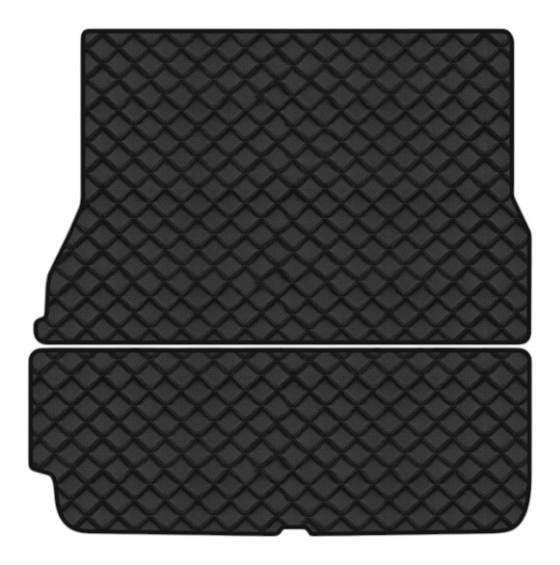 Коврики из экокожи в багажник авто EVAtech ECO для Model X 6 seats Tesla 2015-2017 1 поколение SUV USA (TA1671BE2BBB) - Фото 1