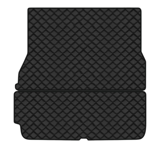 Коврики из экокожи в багажник авто EVAtech ECO для Model X 6 seats Restyling Tesla 2017-2021 1 поколение SUV USA (TA44511BE2BBB) - Фото 1