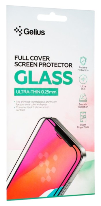 Защитное стекло для смартфона Gelius Full Cover Ultra-Thin 0.25mm for Samsung S24 (S921) Black (99816) - Фото 1