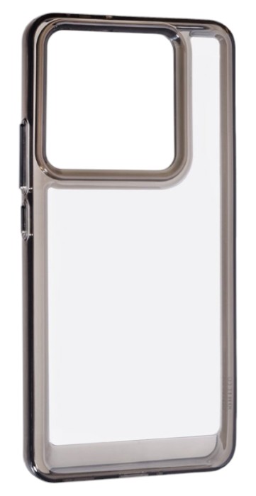 Чехол для смартфона Gelius Silicon Space Case (с боковой кнопкой) for Xiaomi 14T Pro Transparent/Black (100590) - Фото 1