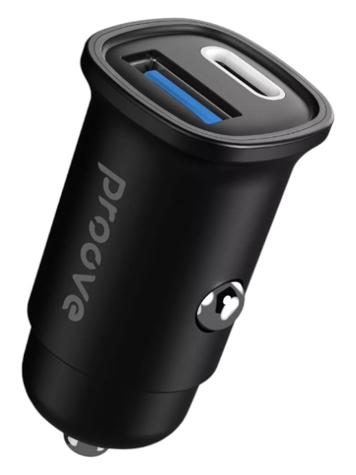 Автомобильное зарядное устройство Proove Flash 30W (Type-C + USB) + Cable Type-C to Type-C black (CCFC30111201) - Фото 1