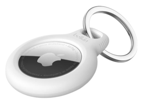 Чохол для бездротового маяка Belkin Secure Holder with Key Ring AirTag 
White (F8W973BTWHT) - Фото 1