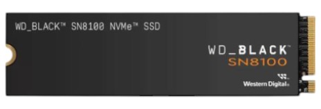 SSD-накопитель внутренний Western Digital G5 M.2 1TB BLACK SN8100 (WDS100T1X0M) - Фото 1