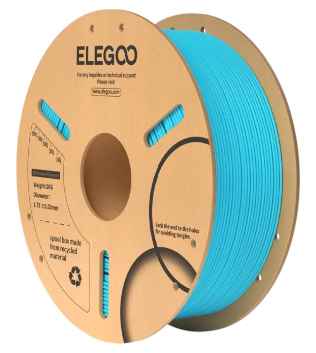 Нитка для PLA-картриджа Elegoo Filament 1.75 мм небесно-голубой (50.203.0107) - Фото 1