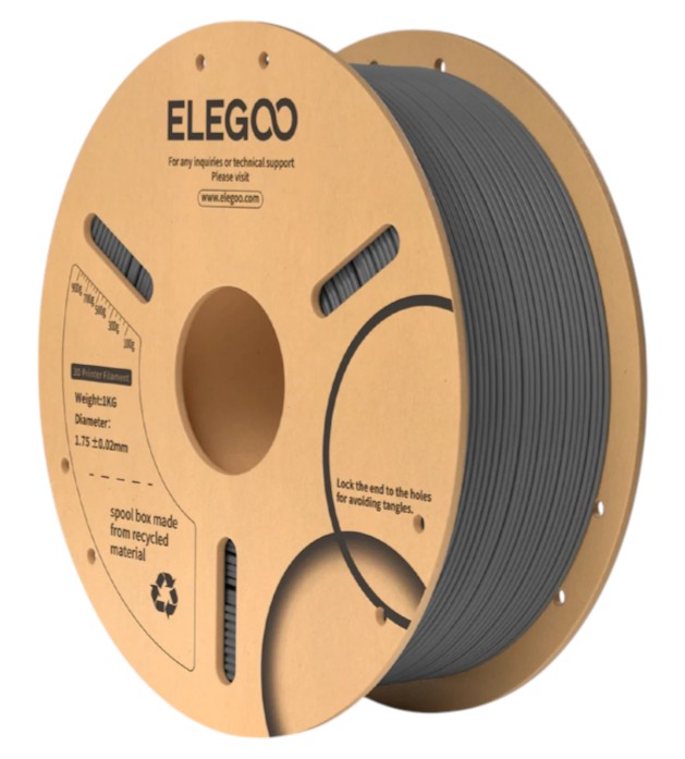 Нитка для PLA-картриджа Elegoo Filament 1.75 мм космический серый (50.203.0109) - Фото 1