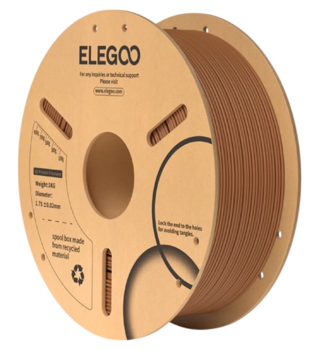 Нитка для PLA-картриджа Elegoo Filament 1.75 мм коричневий (50.203.0167) - Фото 1