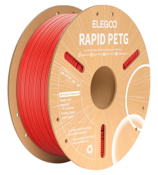 Нитка для PETG-картриджа Elegoo Rapid Filament 1.75 мм красный (50.203.0218) - Фото 1