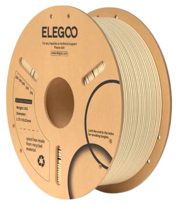 Нитка для PLA-картриджа Elegoo Filament 1.75 мм бежевый (50.203.0168) - Фото 1