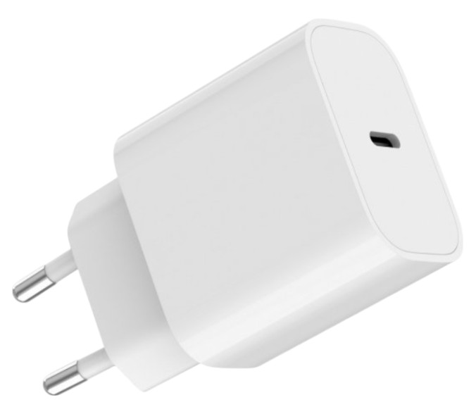 Сетевое зарядное устройство Gembird 1xType-C PD20W White (TA-UC-PD20-01-W) - Фото 1