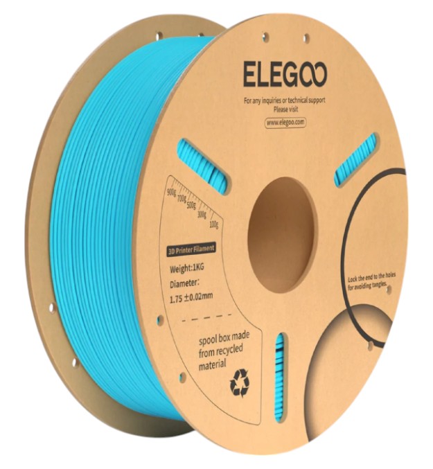 Нитка для PLA-картриджа Elegoo Plus Filament 1.75 мм небесно-голубой (50.203.0161) - Фото 1