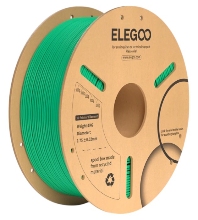 Нитка для PLA-картриджа Elegoo Plus Filament 1.75 мм морской зеленый (50.203.0162) - Фото 1