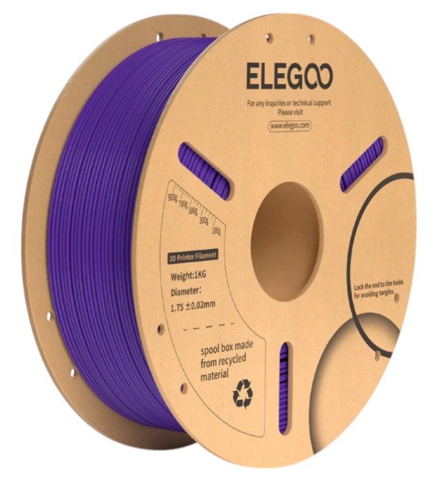 Нитка для PLA-картриджа Elegoo Plus Filament 1.75 мм фиолетовый (50.203.0234) - Фото 1
