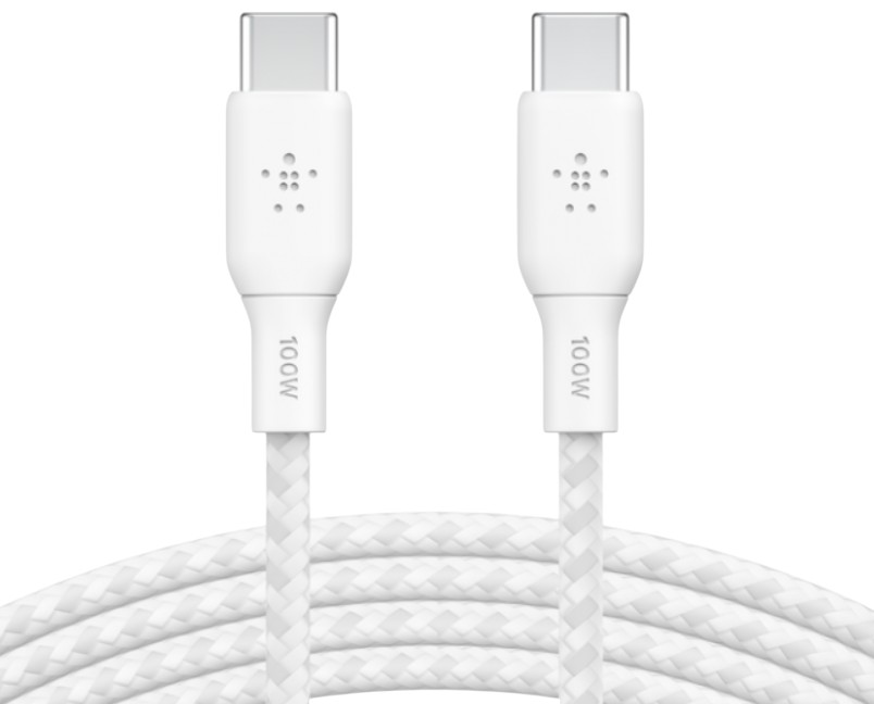 Кабель синхронизации данных Belkin USB-С - USB-С 3 m White (CAB014BT3MWH) - Фото 1