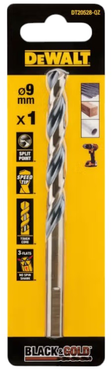 Сверло DeWALT BLACK & GOLD HSS - G (DT20528) - Фото 1