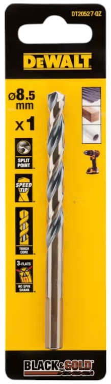 Сверло DeWALT BLACK & GOLD HSS - G (DT20527) - Фото 1