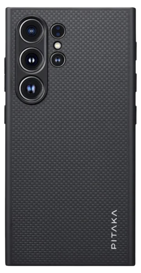 Чохол для смартфону Pitaka MagEZ Case Pro 4 Twill Black/Grey for Samsung Galaxy S24 Ultra (MCP2401F) - Фото 1