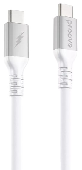Кабель синхронізації даних Proove ReGen Silicone Type-C 60W 1m White (CCRS60002202) - Фото 1