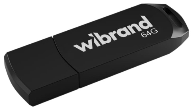 Флеш USB Wibrand USB 2.0 Mink 64Gb Black (WI2.0/MI64P4B) - Фото 1