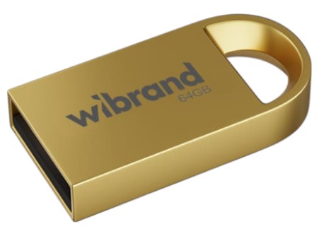 Флеш USB Wibrand USB 2.0 Lynx 64Gb Gold (WI2.0/LY64M2G) - Фото 1