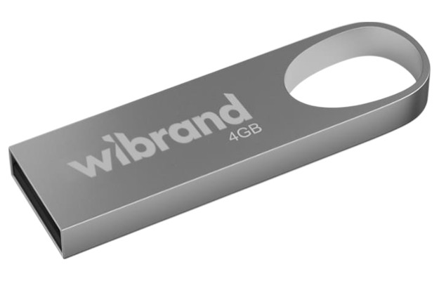 Флеш USB Wibrand USB 2.0 Irbis 4Gb Silver (WI2.0/IR4U3S) - Фото 1