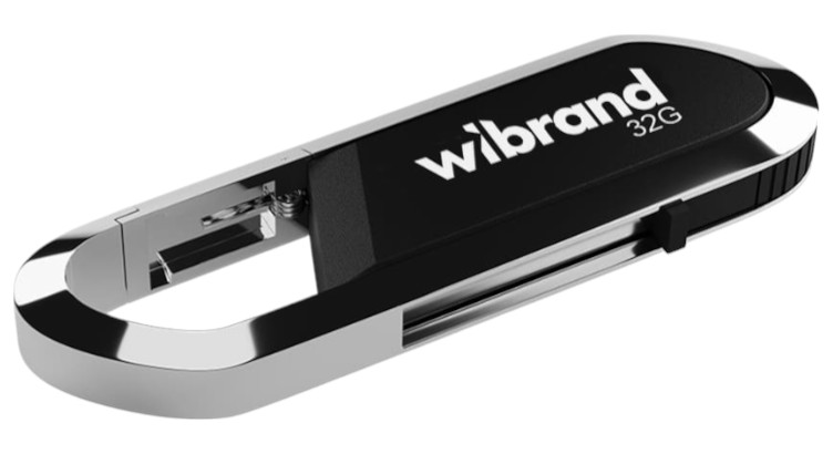 Флеш USB Wibrand USB 2.0 Aligator 32Gb Black (WI2.0/AL32U7B) - Фото 1