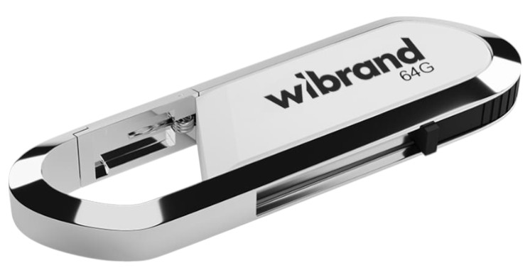 Флеш USB Wibrand USB 2.0 Aligator 64Gb White (WI2.0/AL64U7W) - Фото 1