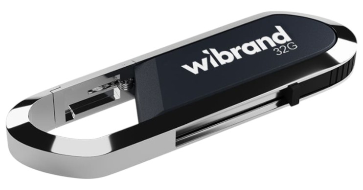 Флеш USB Wibrand USB 2.0 Aligator 32Gb Grey (WI2.0/AL32U7G) - Фото 1