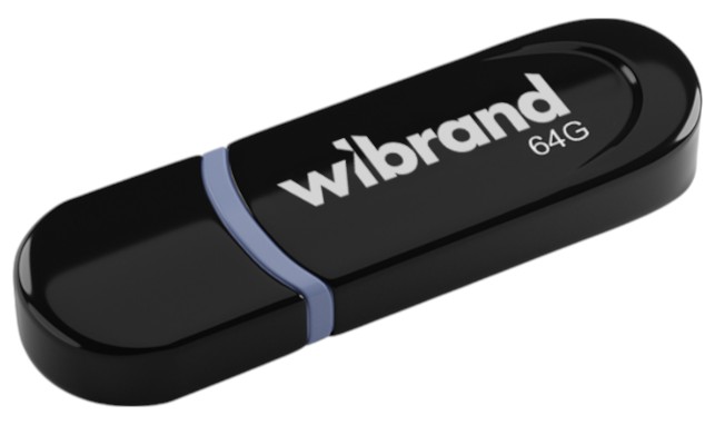Флеш USB Wibrand USB 2.0 Panther 64Gb Black (WI2.0/PA64P2B) - Фото 1