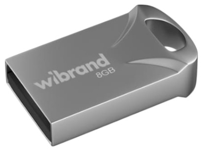 Флеш USB Wibrand USB 2.0 Hawk 8Gb Silver (WI2.0/HA8M1S) - Фото 1