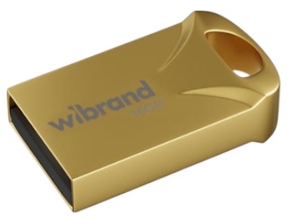 Флеш USB Wibrand USB 2.0 Hawk 16Gb Gold (WI2.0/HA16M1G) - Фото 1