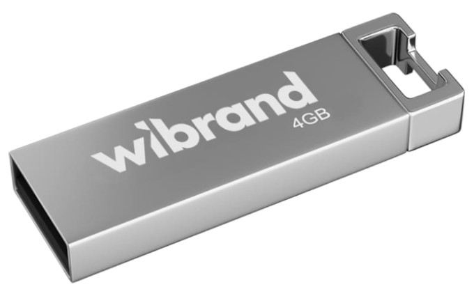 Флеш USB Wibrand USB 2.0 Chameleon 4Gb Silver (WI2.0/CH4U6S) - Фото 1