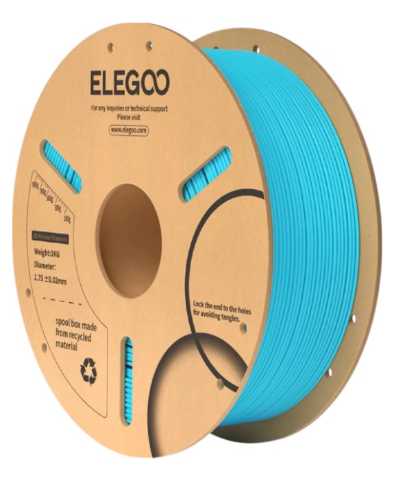 Нитка для PLA-картриджа Elegoo Filament 1.75 мм небесно-голубой (50.203.0107) - Фото 1