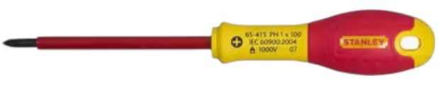 Викрутка Stanley FatMax VDE 1000V Ph1х100 мм (0-65-415) - Фото 1