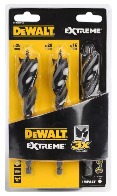 Набор сверл DeWALT EXTREME IMPACT 3 шт. (DT90237) - Фото 1